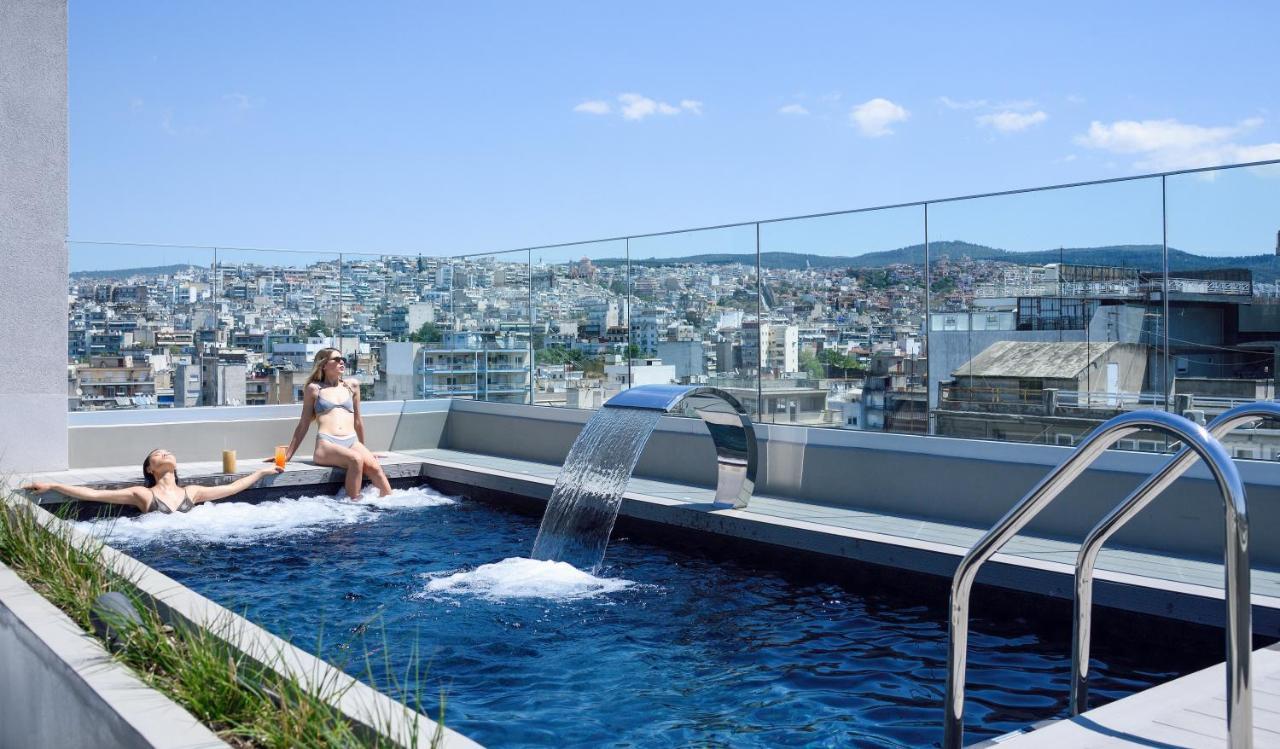 Onoma Hotel سالونيك المظهر الخارجي الصورة Rooftop pool at the Hilton Athens